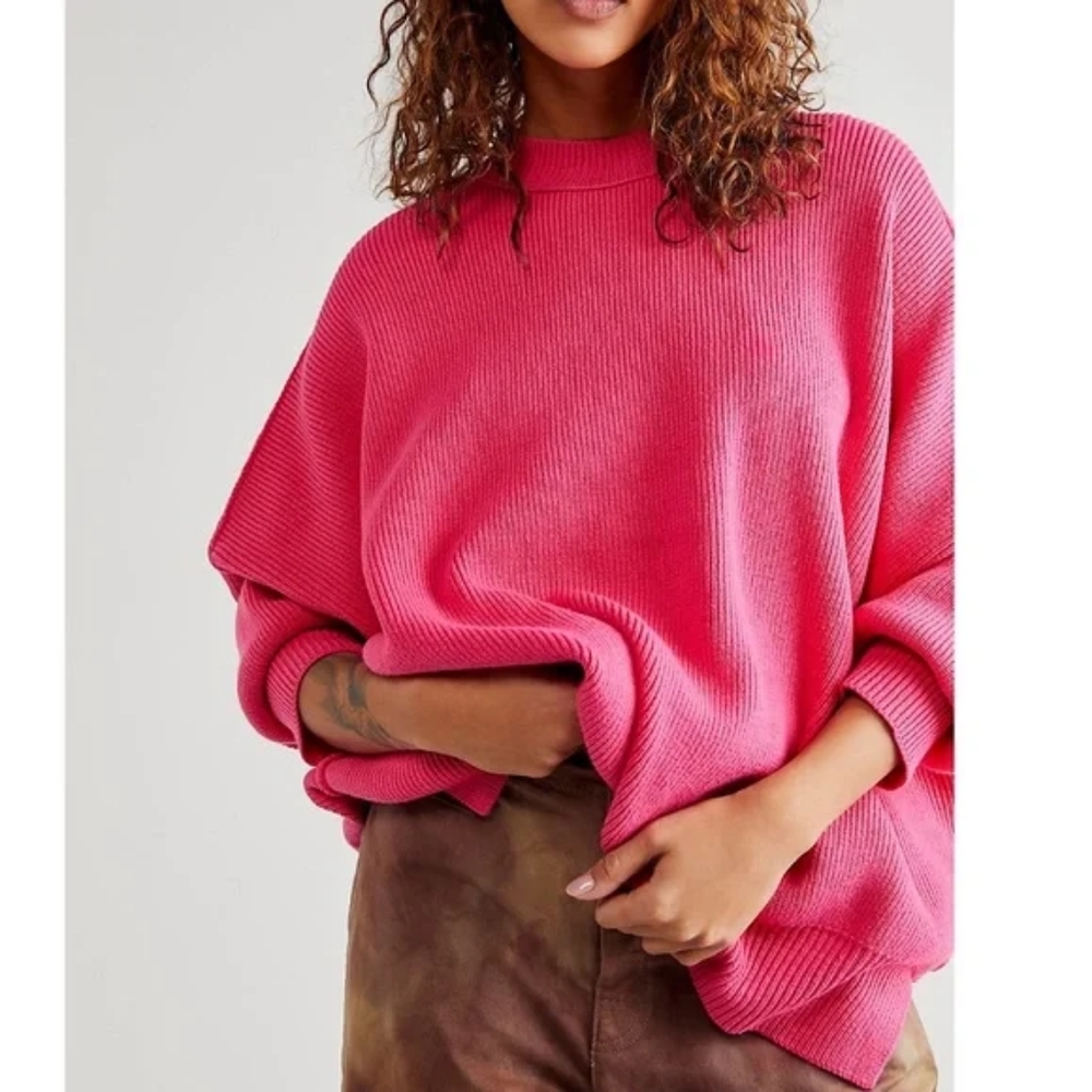 Free People Easy Street Tunic Sweater Large NWT